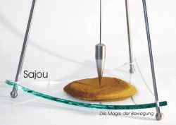Prototyp eines Sandpendels aus Glas - Sajou trigon